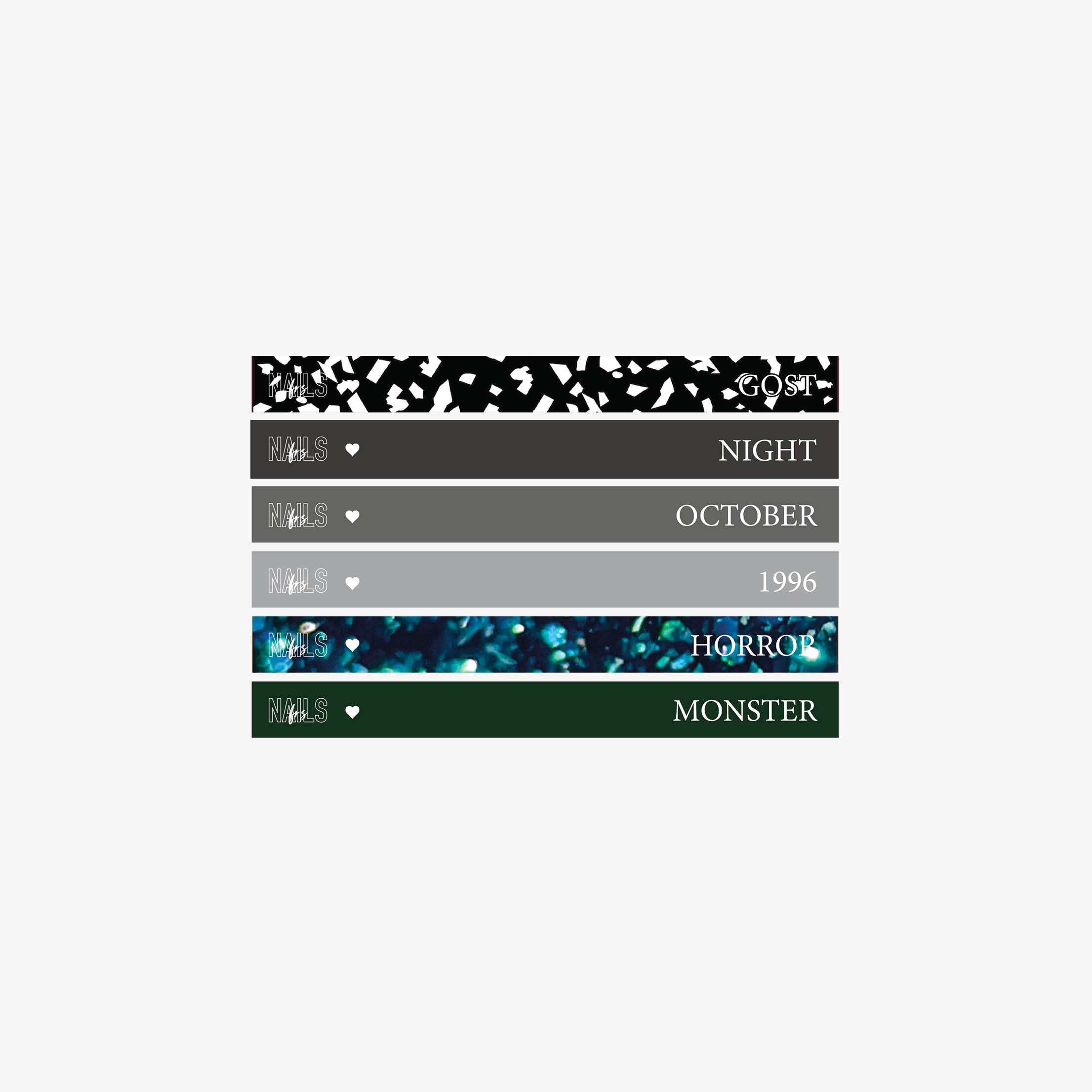 Stickers nuancier NAILS FRS - Nails frs