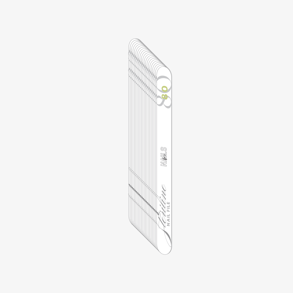 Recharge limes droite adhésives jetables 20pcs 80 - Lime NAILS FRS