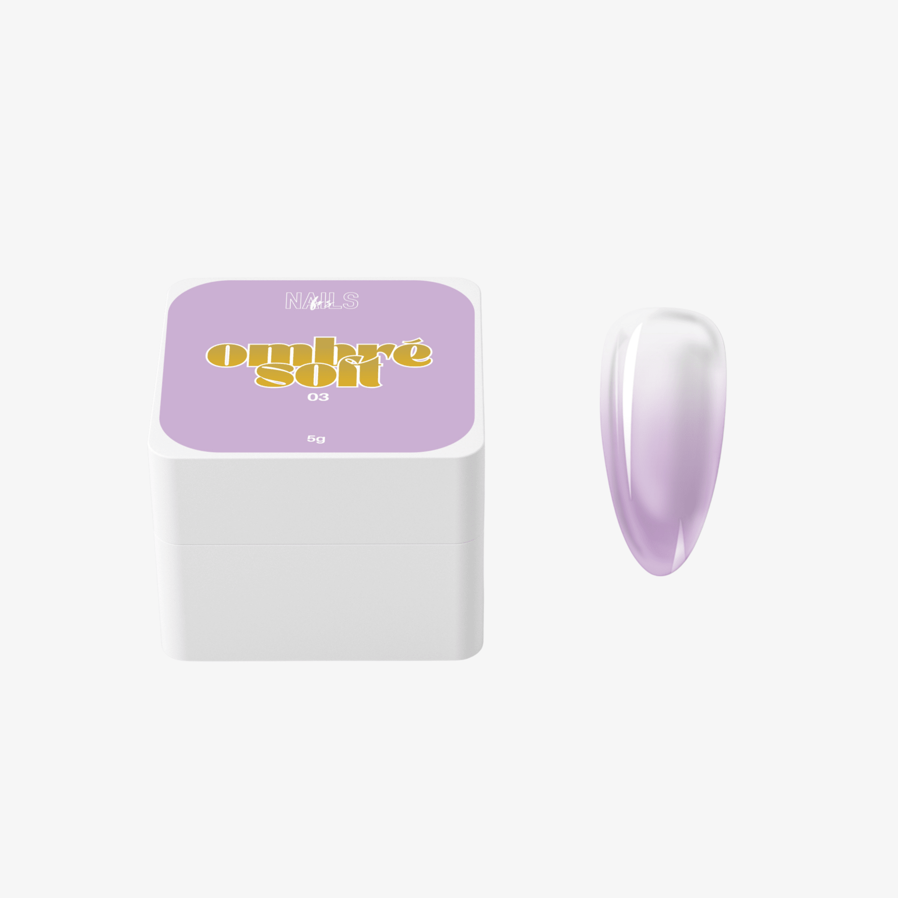 Ombré Soft 03 Lila - Gel Paint Dégradé Pastel - NAILS FRS