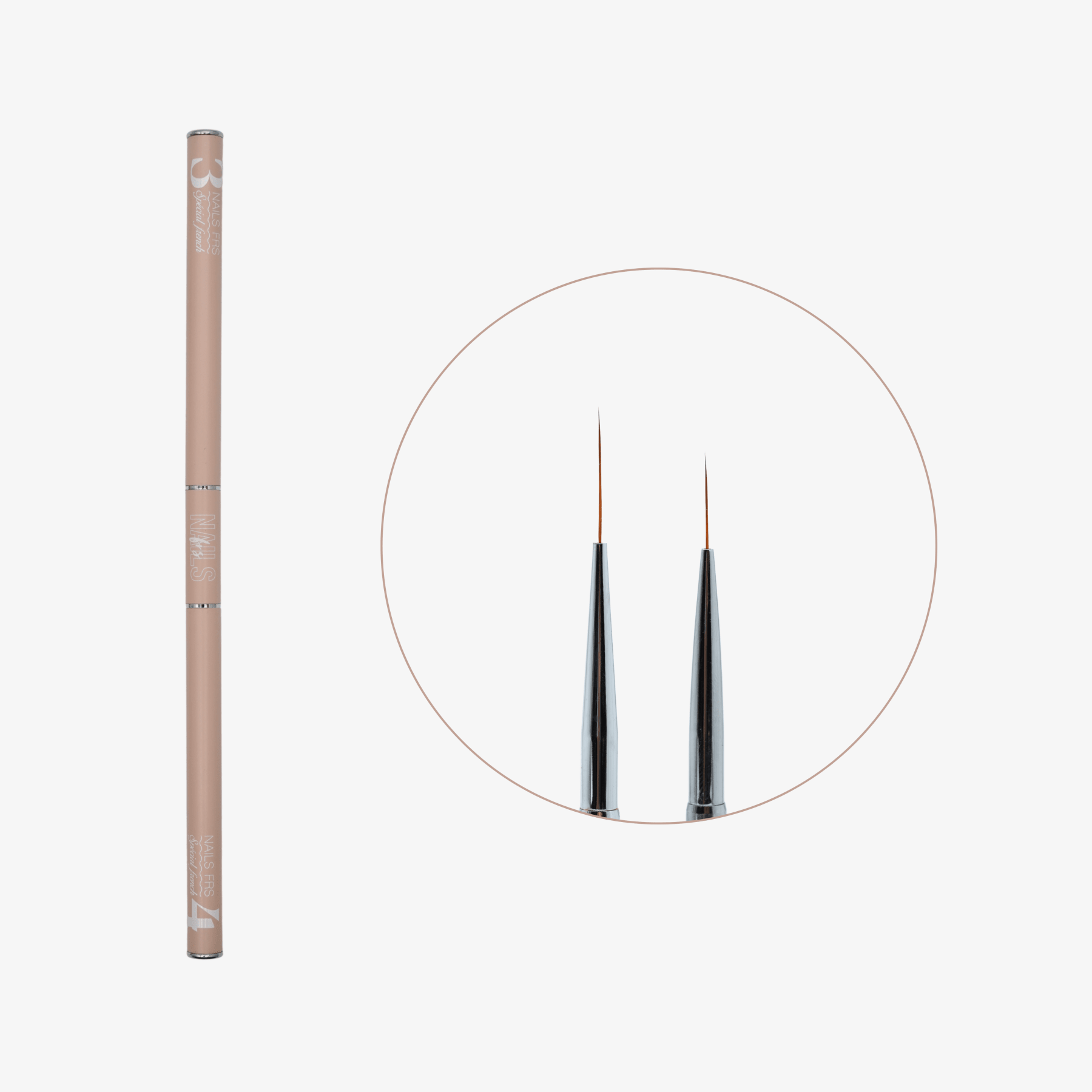 Nail art brush spécial french 3/4 - pinceaux NAILS FRS