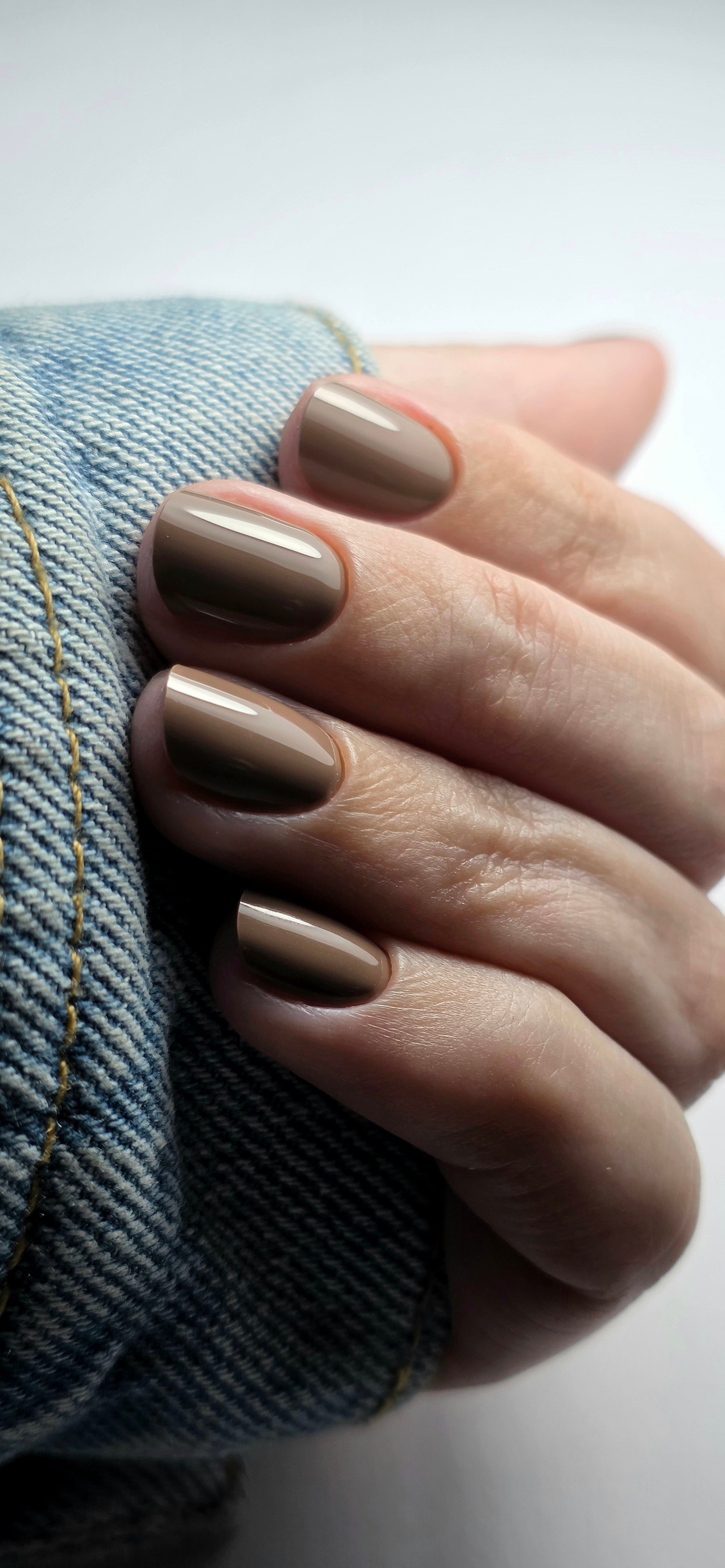 Gel polish coffee