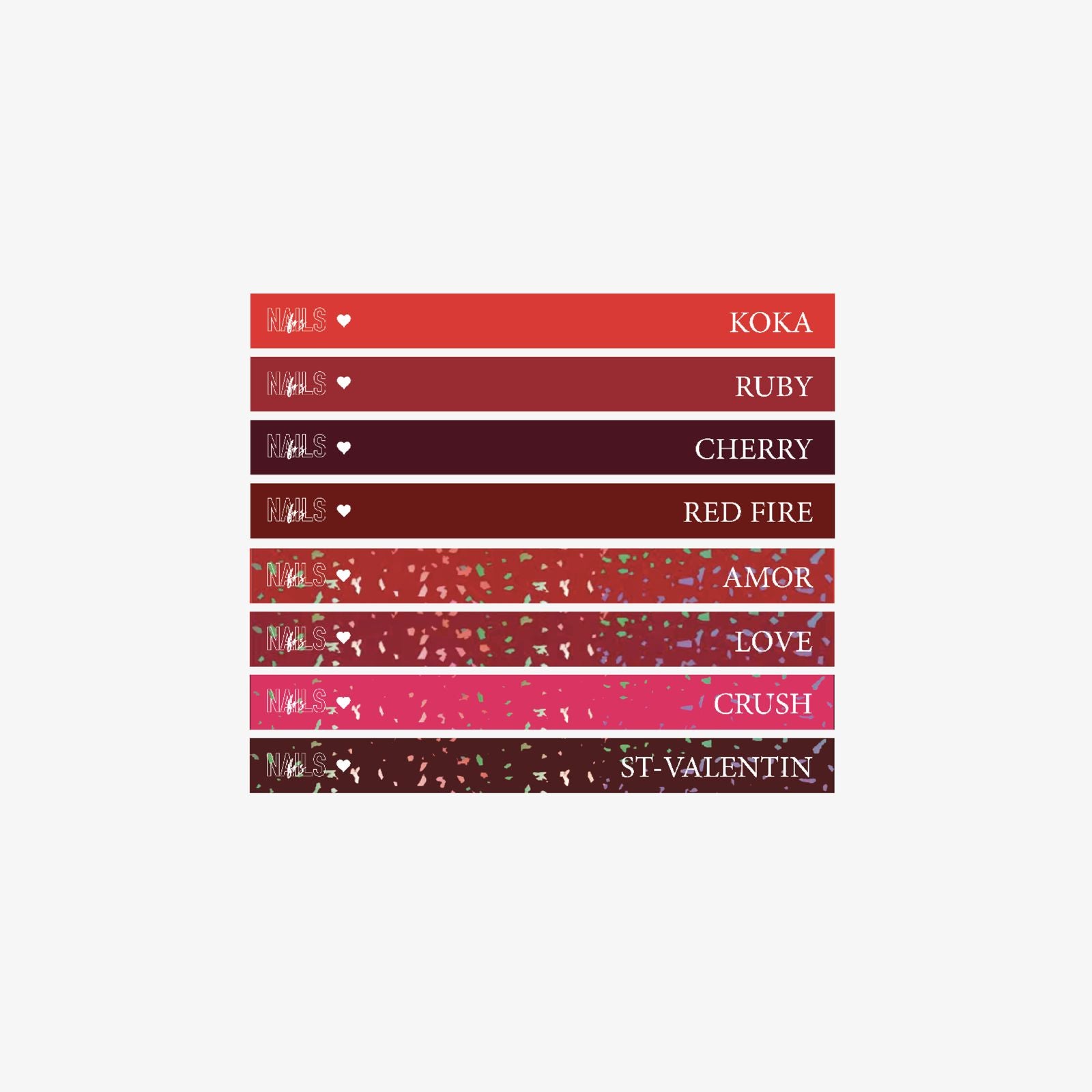 Stickers nuancier NAILS FRS - Nails frs