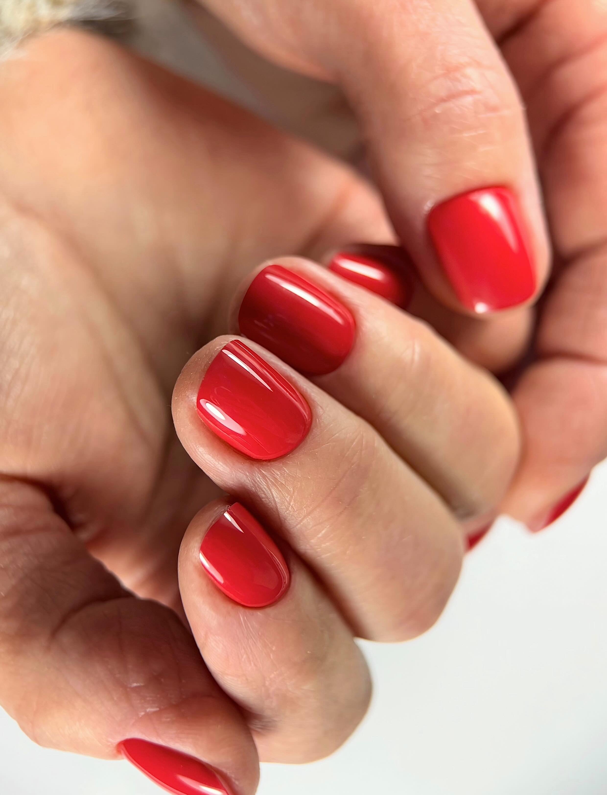 Gel polish Candy cane