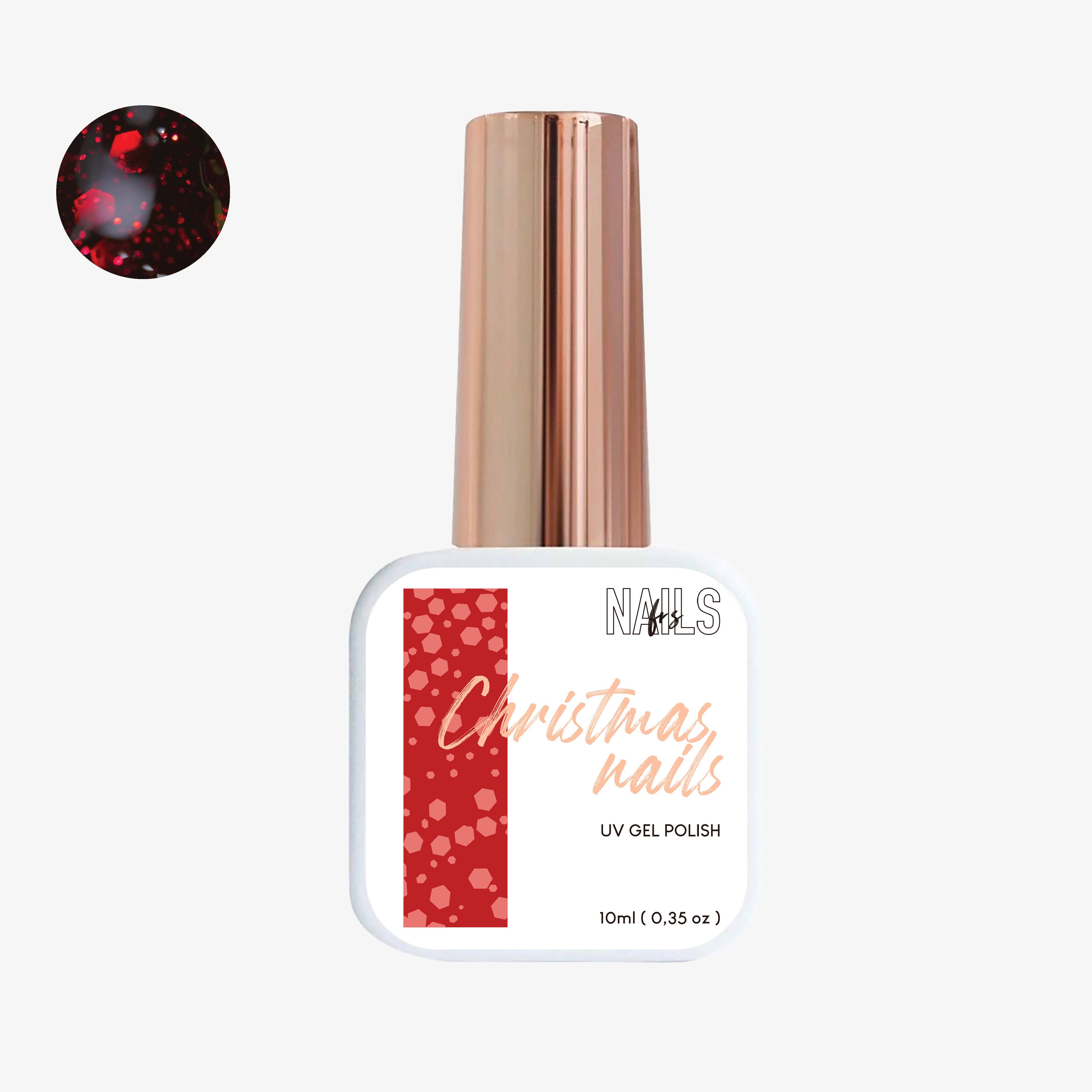 Gel polish Christmas nails - Nails frs