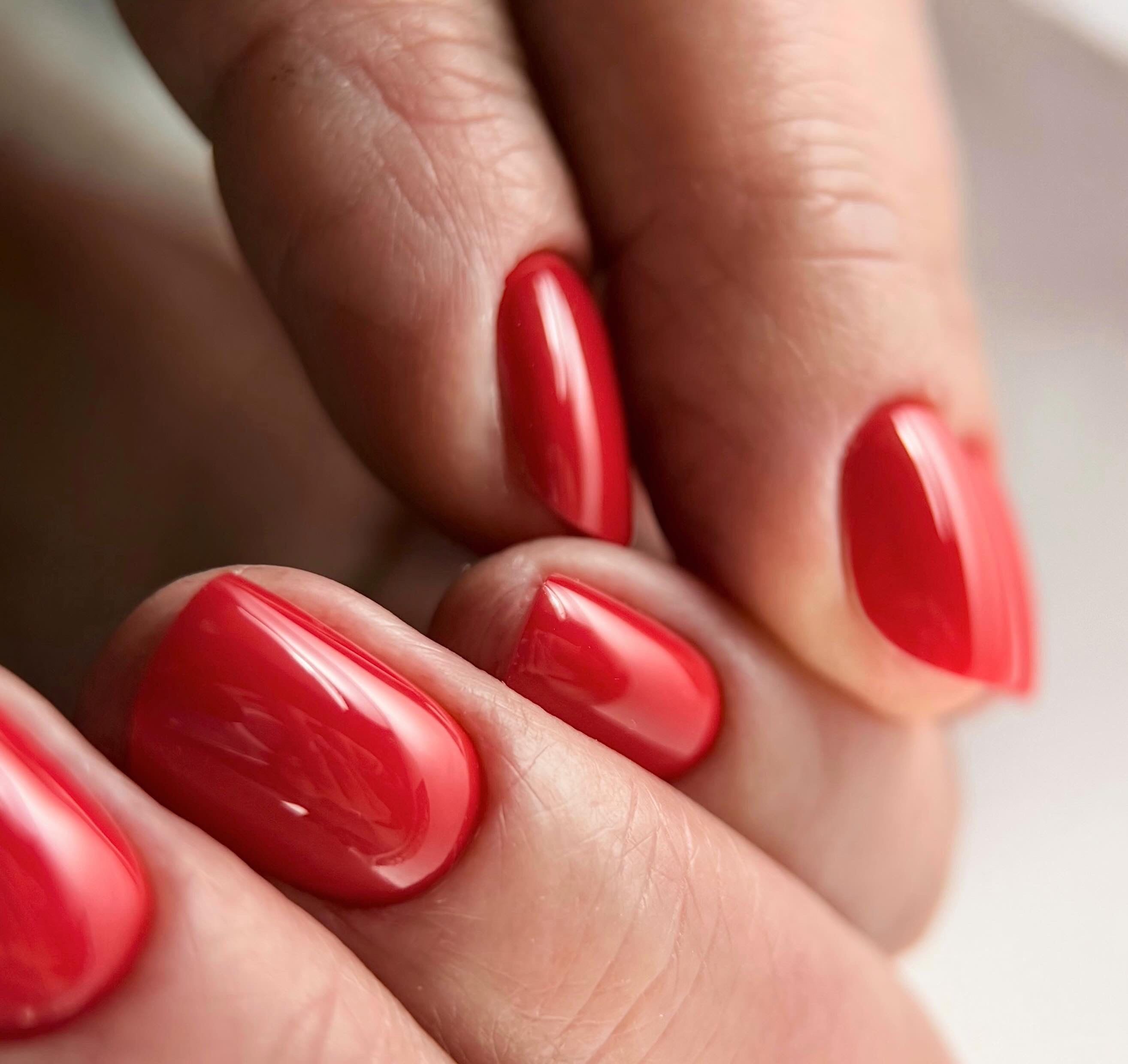 Gel polish Candy cane