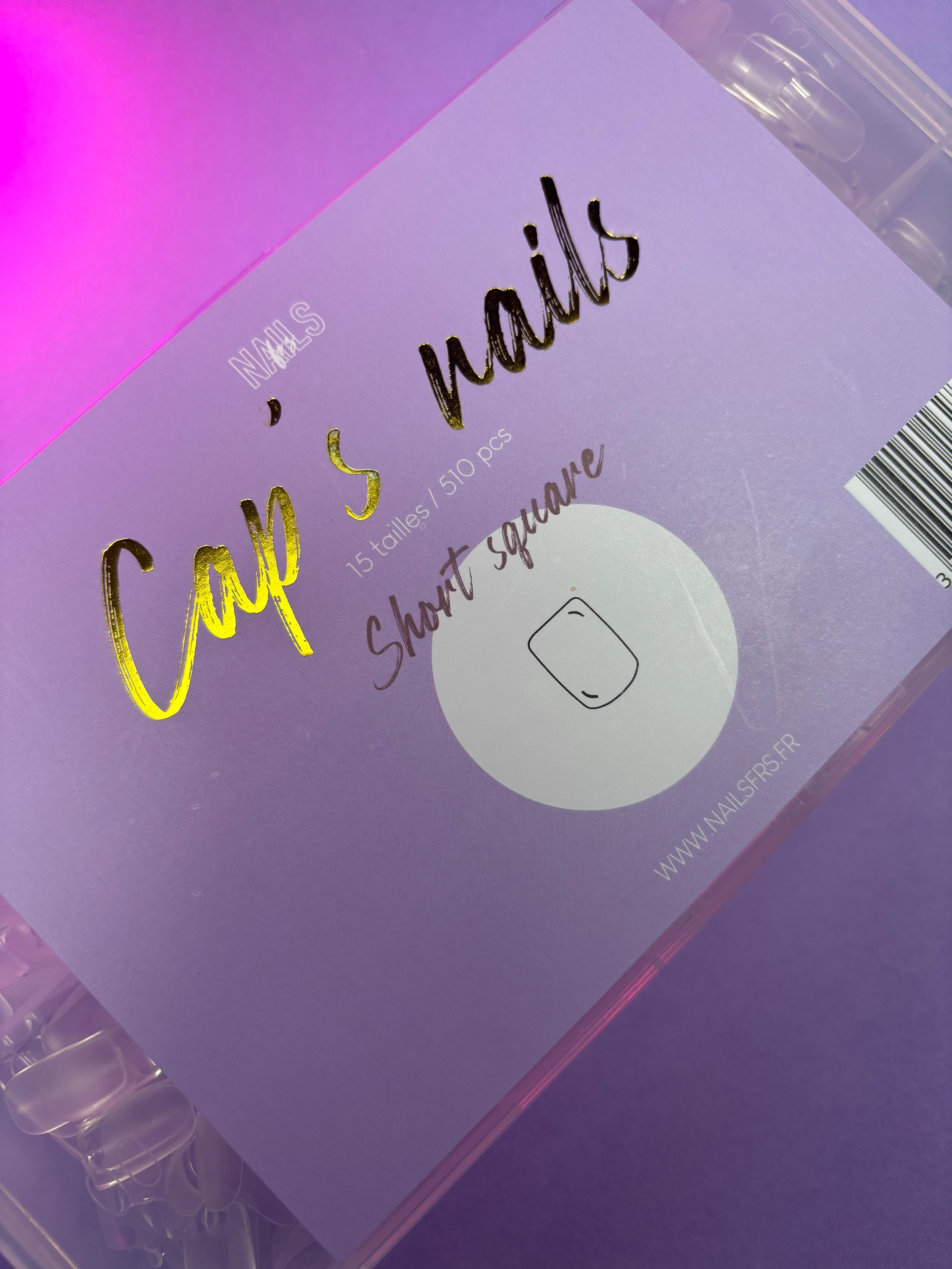 cap's nails short square - Capsules américaine