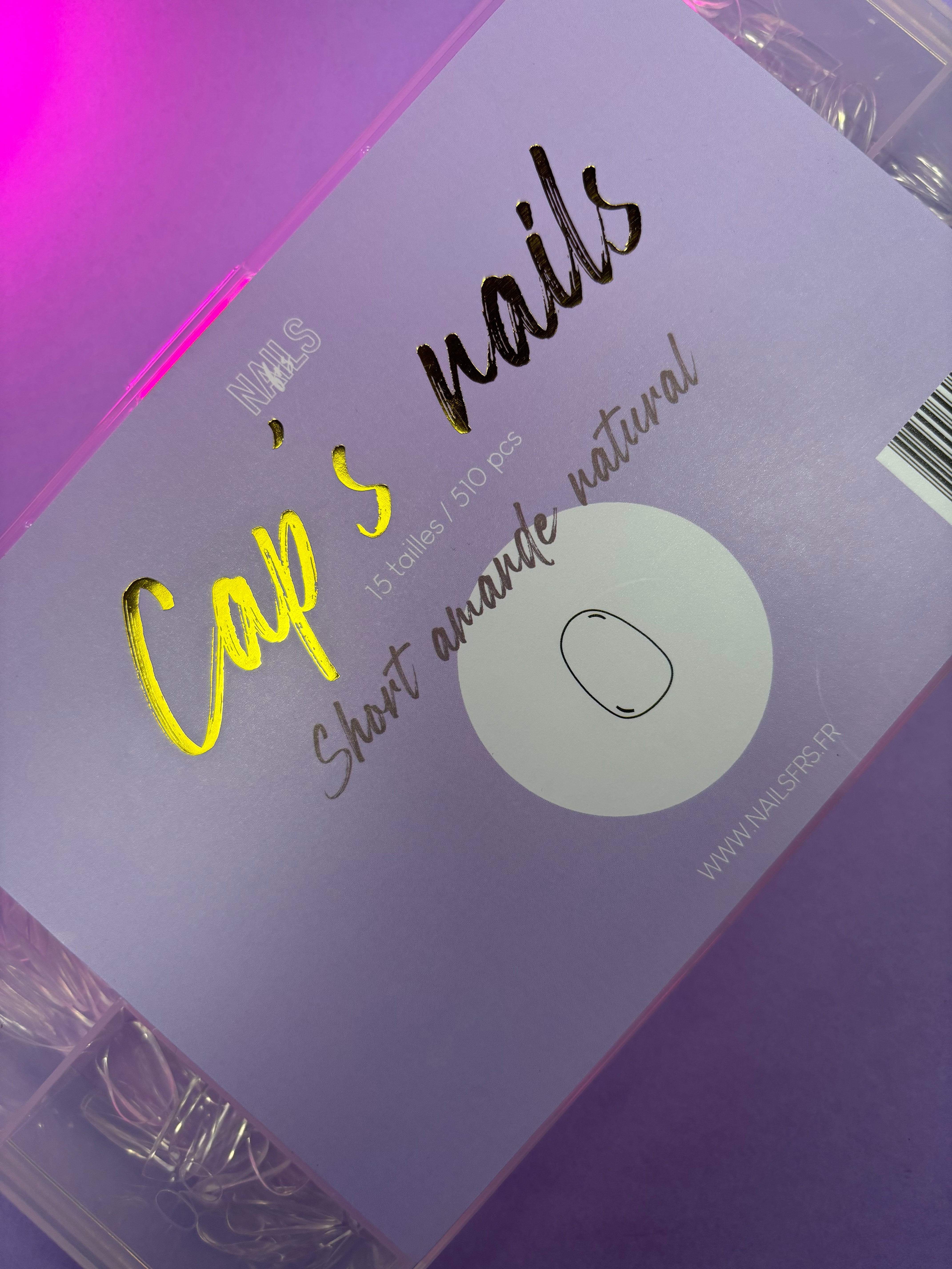cap's nails short amande natural - Capsules américaine