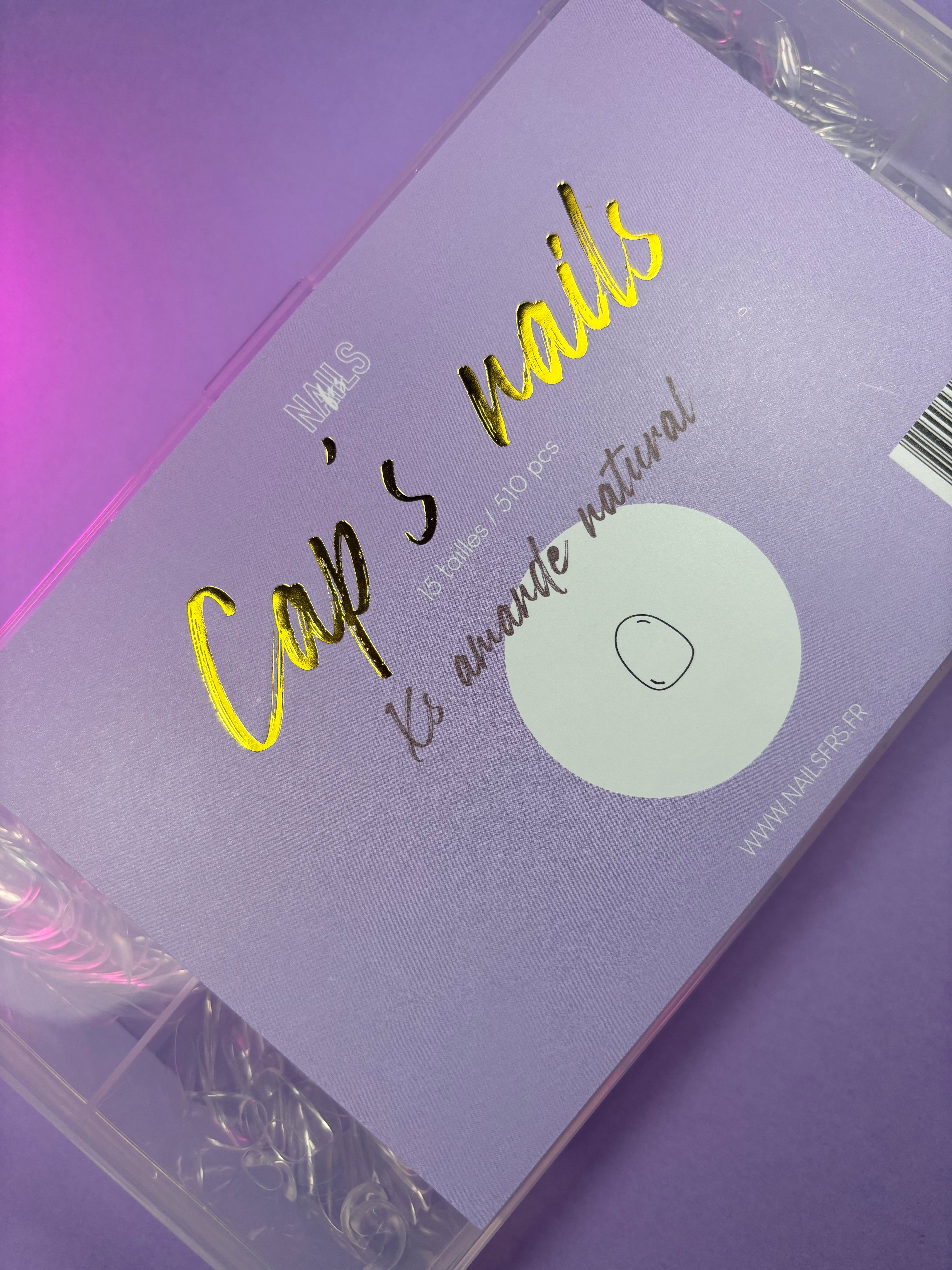 cap's nails Xs amande natural - Capsules américaine