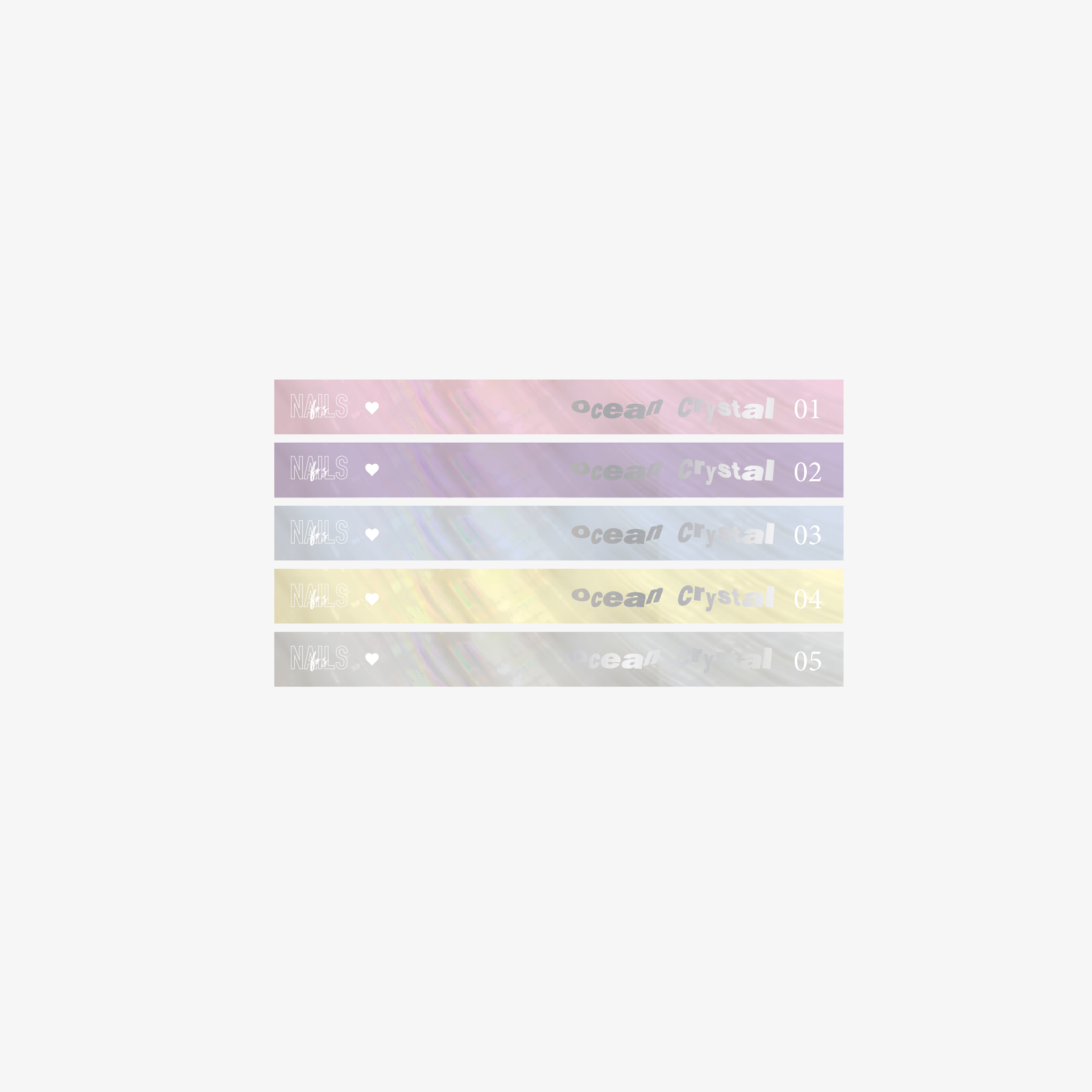 Stickers nuancier NAILS FRS