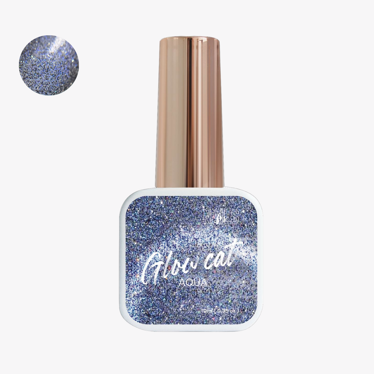 top coat glow cat aqua
