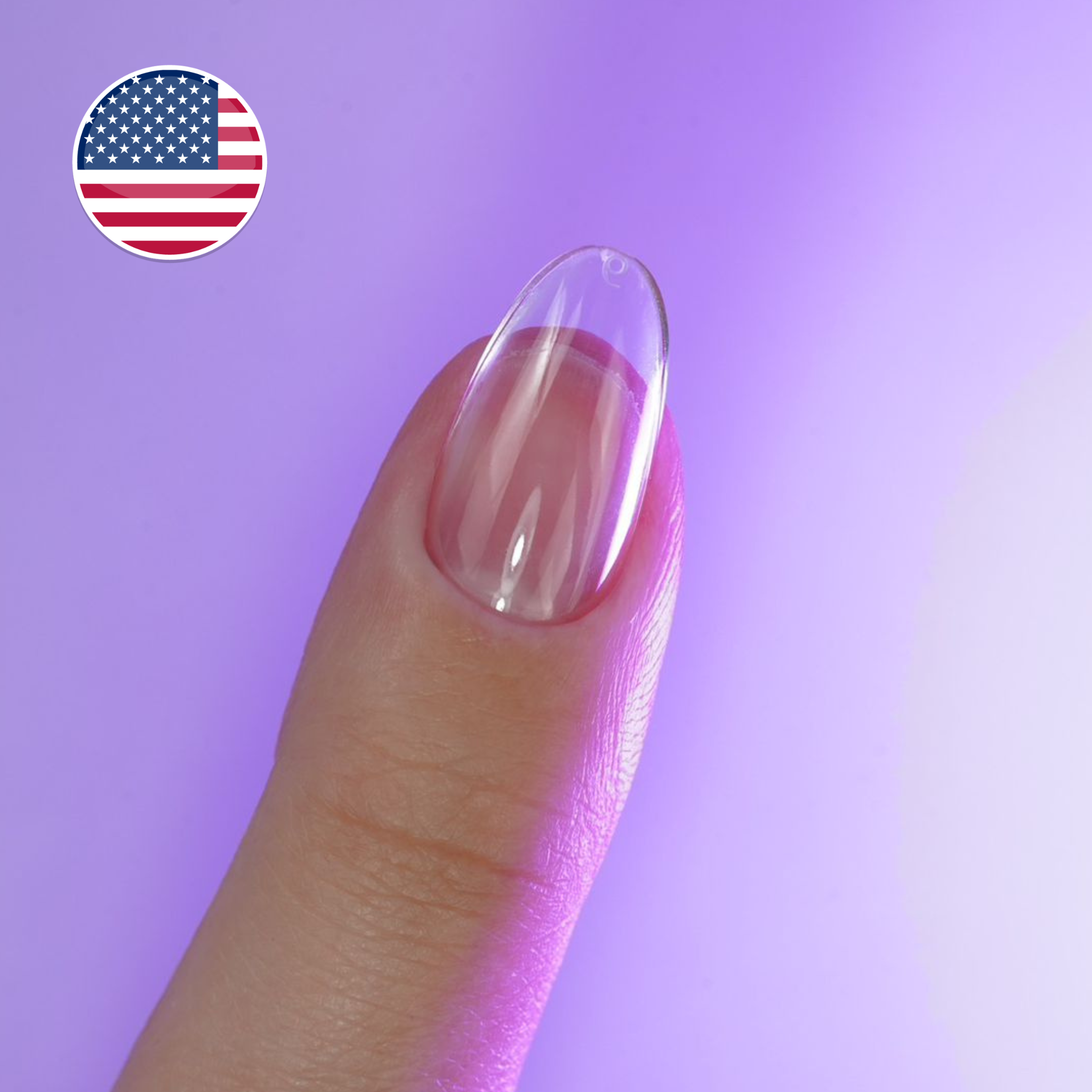 cap's nails short amande natural - Capsules américaine