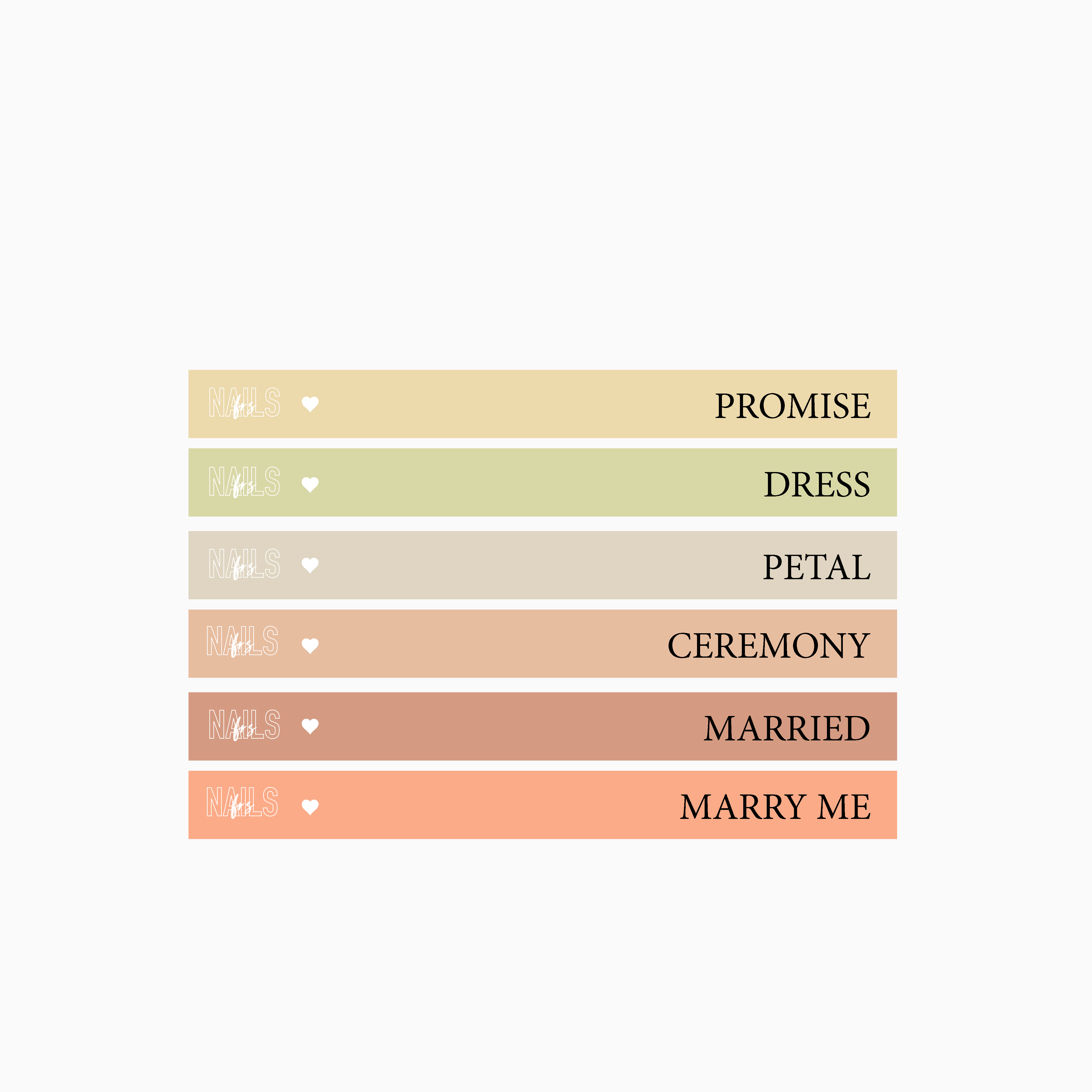 Stickers Nuancier Vernis Semi-Permanent - Présentoir Gel Polish NAILS FRS