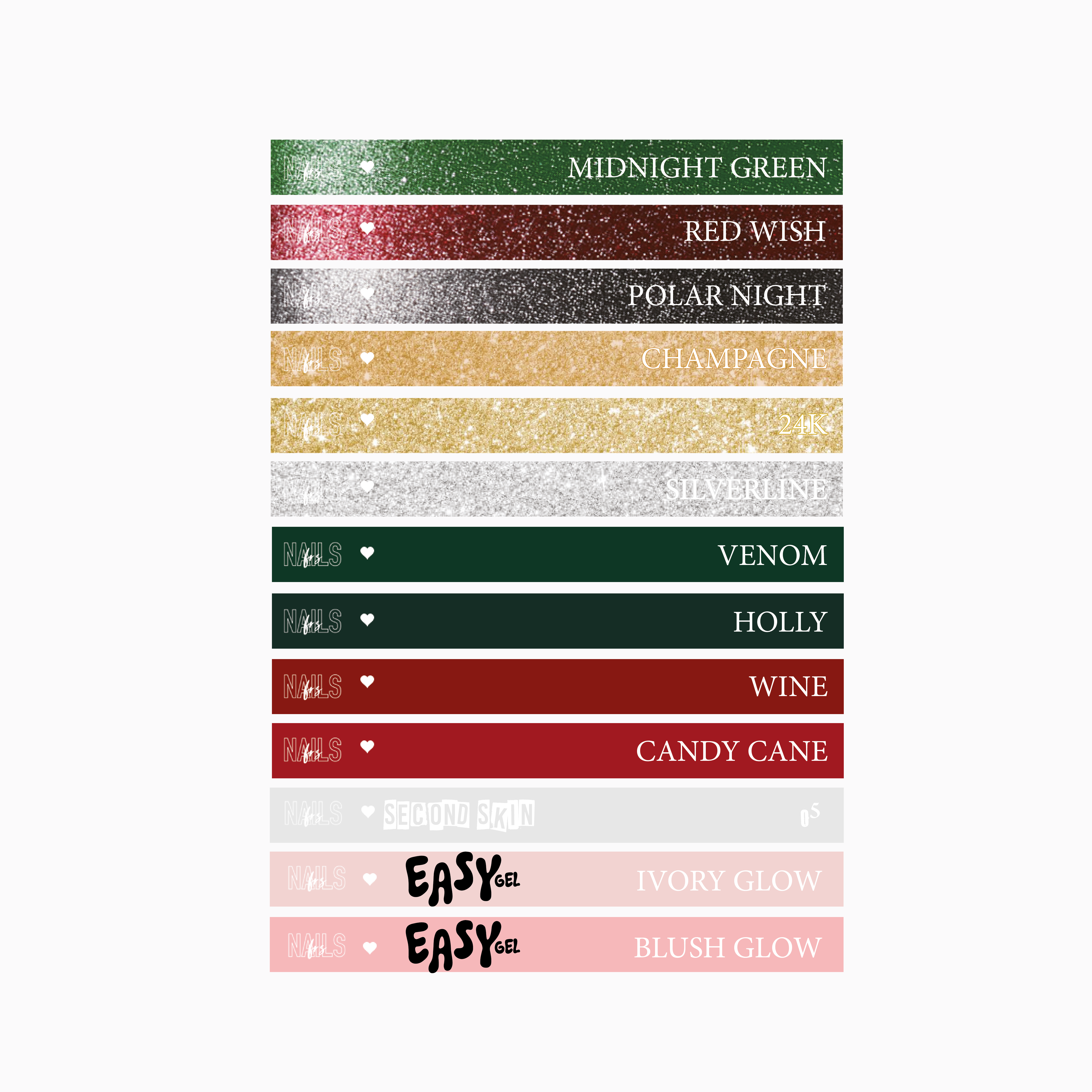 Stickers nuancier NAILS FRS