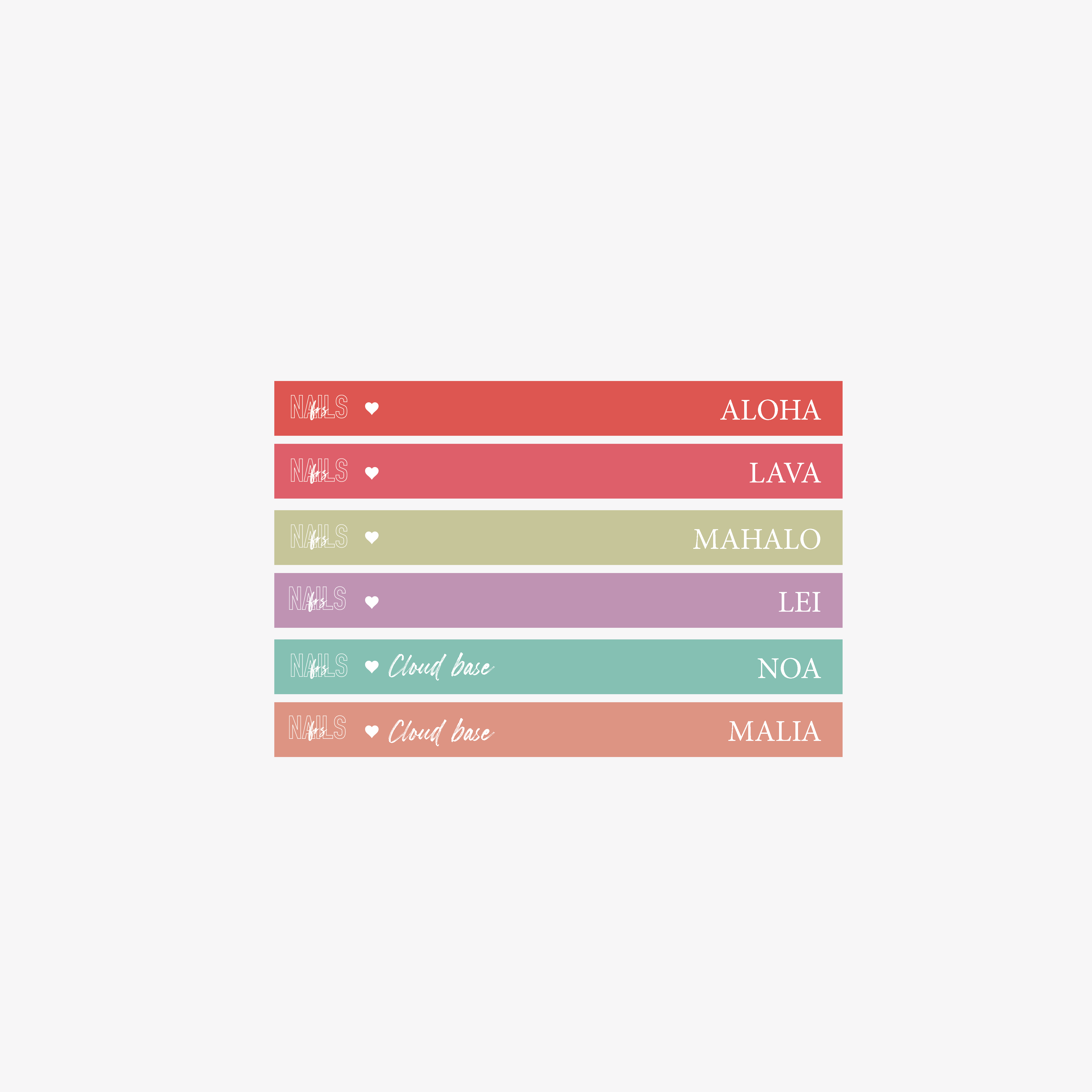 Stickers nuancier NAILS FRS