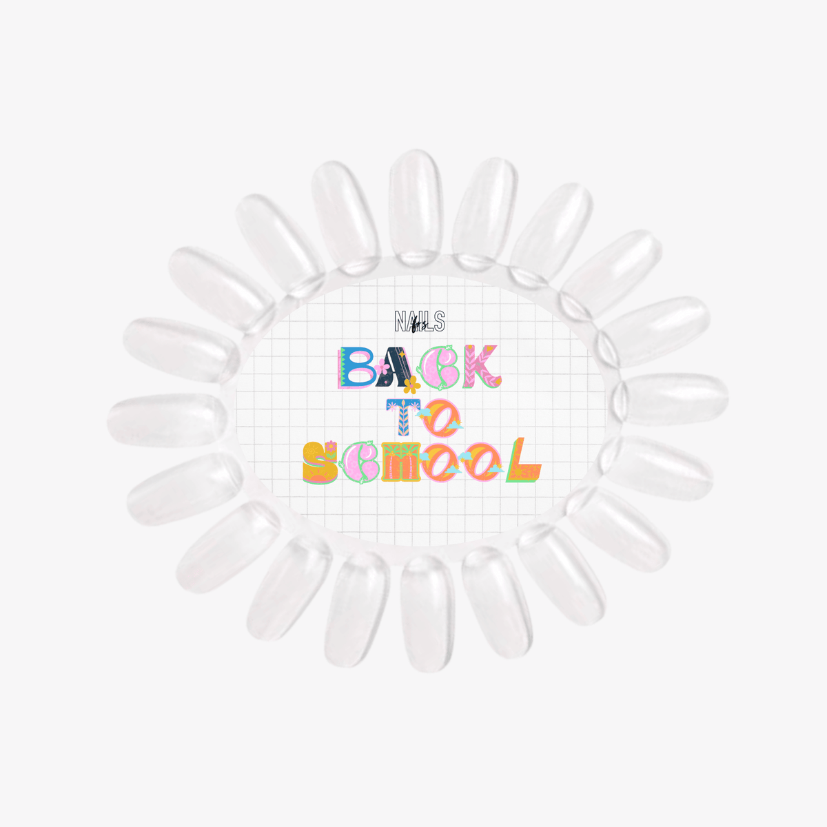 Nuancier rond Back to school papier - NAILS FRS