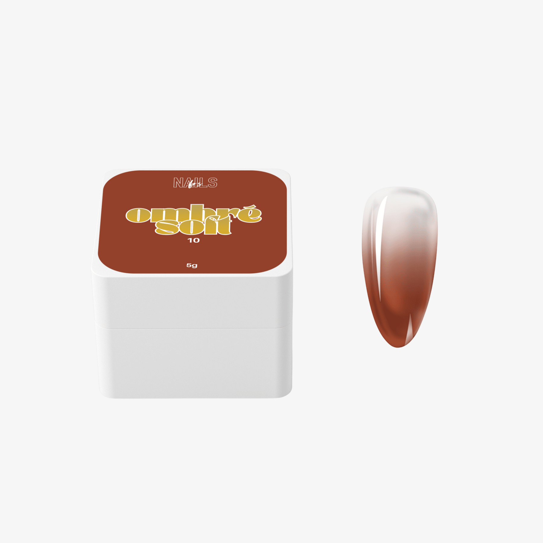 Ombré Soft 10 Rouge Brique - Gel Paint Automne - NAILS FRS