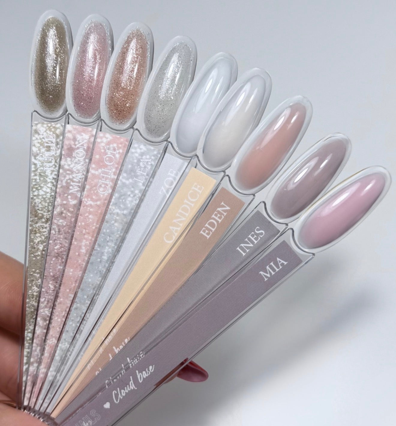 Nuancier double paroi ovale clear