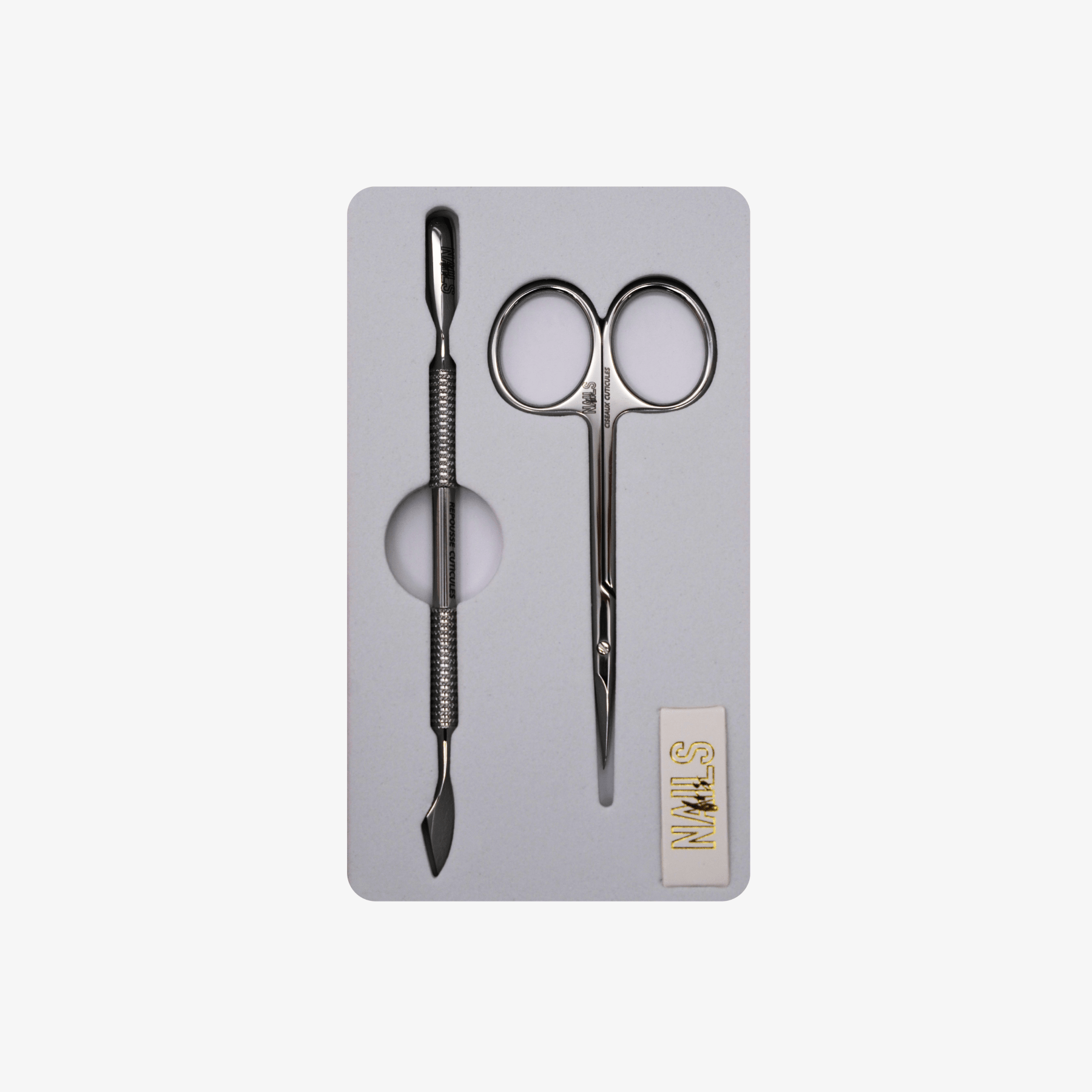 Kit ciseaux à cuticules et repousse cuticules - NAILS FRS