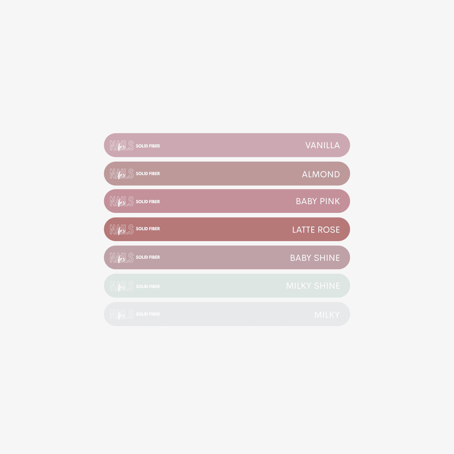 Stickers Nuancier Vernis Semi - Permanent - Présentoir Gel Polish NAILS FRS (2026) Gel Solid fiber - NAILS FRS