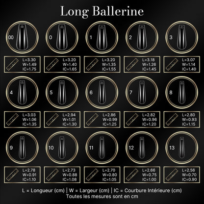 cap's nails long ballerine - Capsules américaine