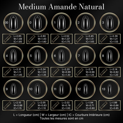 cap's nails médium amande natural - Capsules américaine