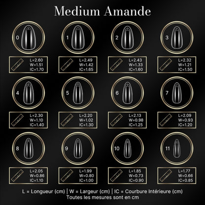 cap's nails medium amande - Capsules américaine - NAILS FRS