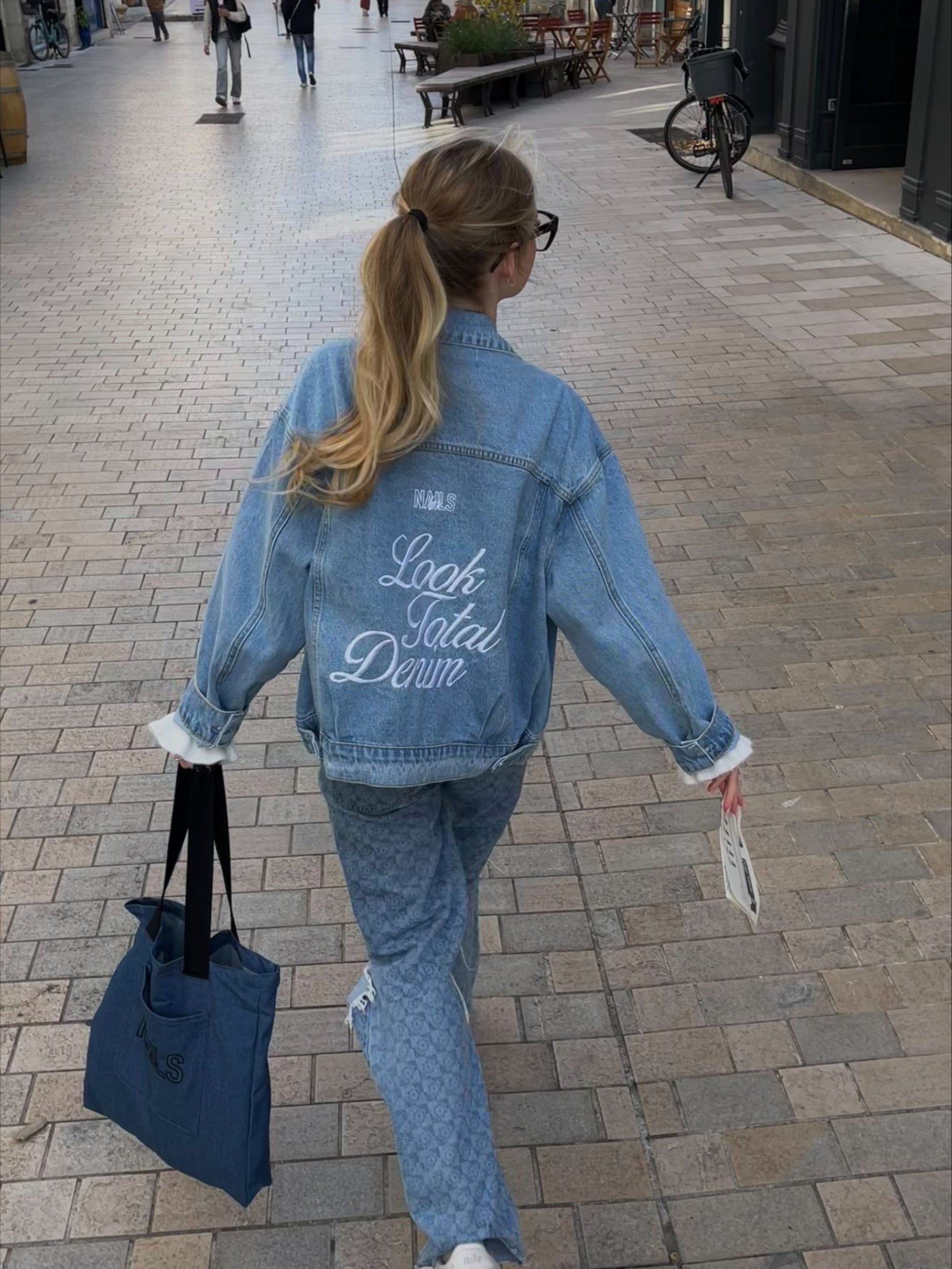 Veste en jean Total Look Denim