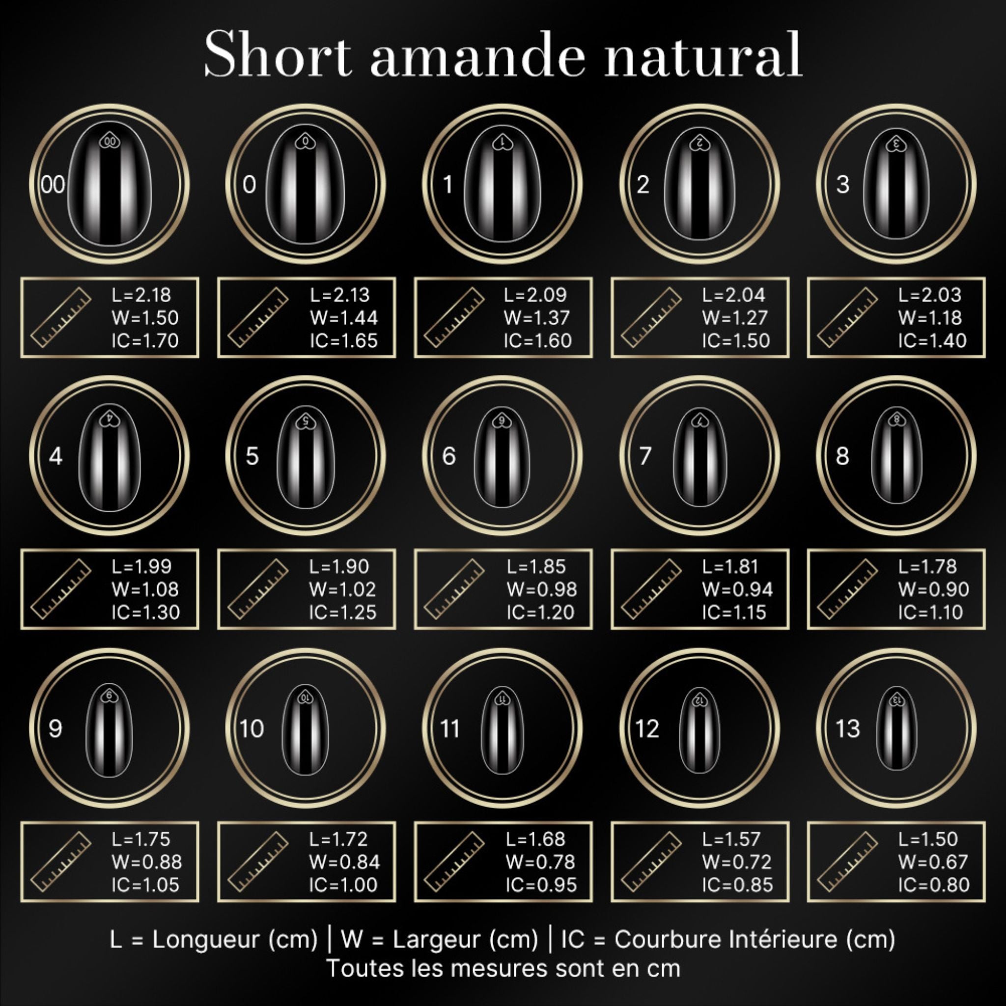 cap's nails short amande natural - Capsules américaine