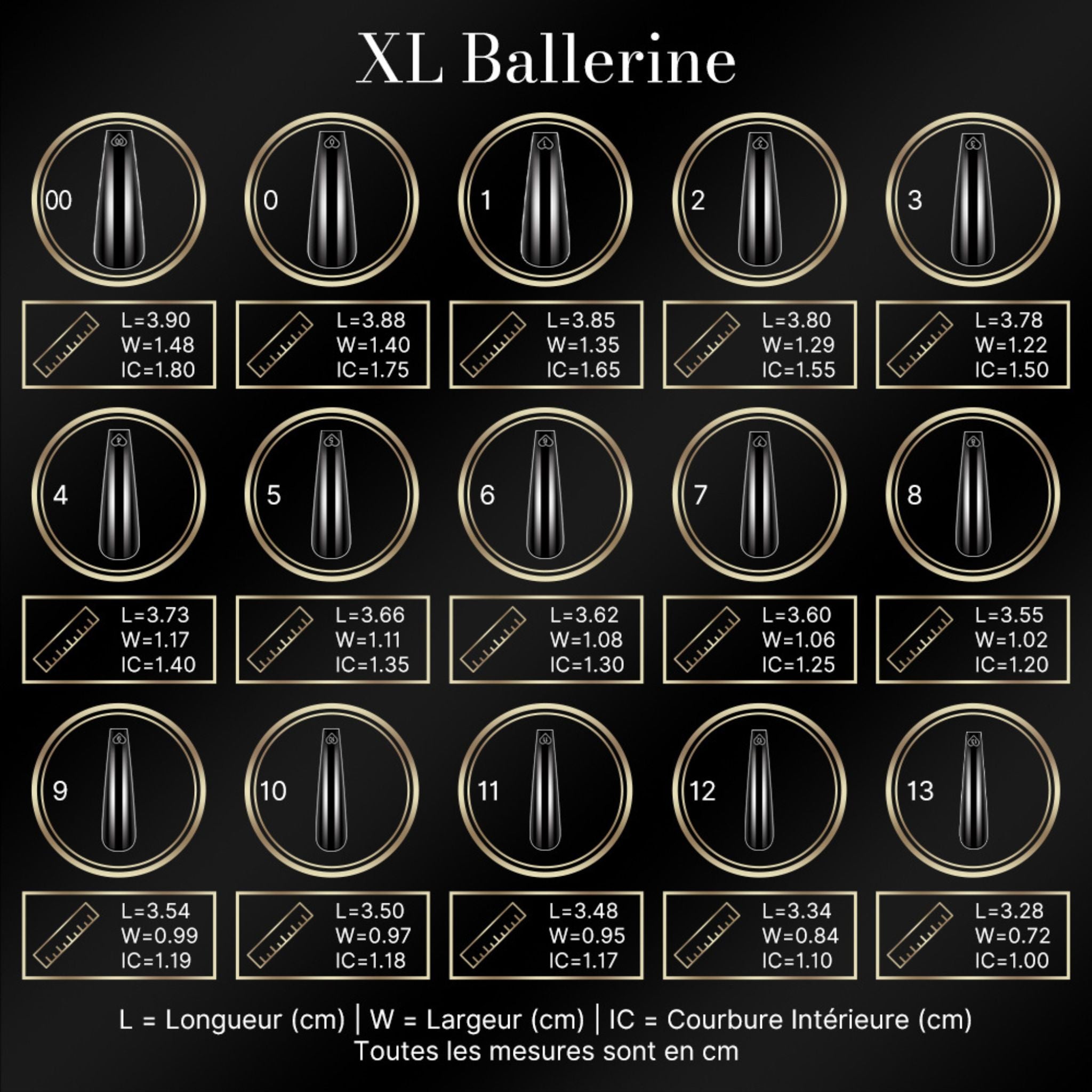 cap's nails XL ballerine - Capsules américaine