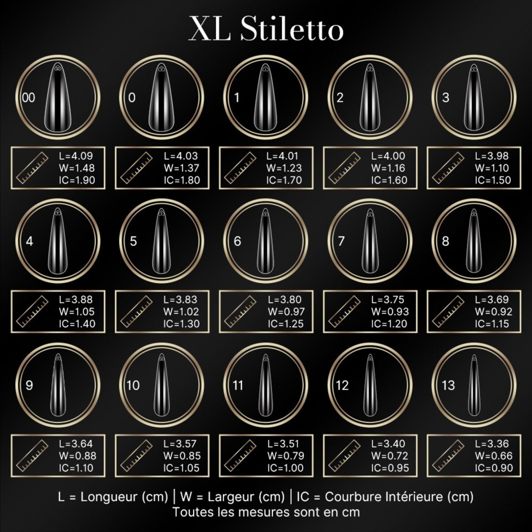 cap's nails XL stiletto - Capsules américaine - NAILS FRS