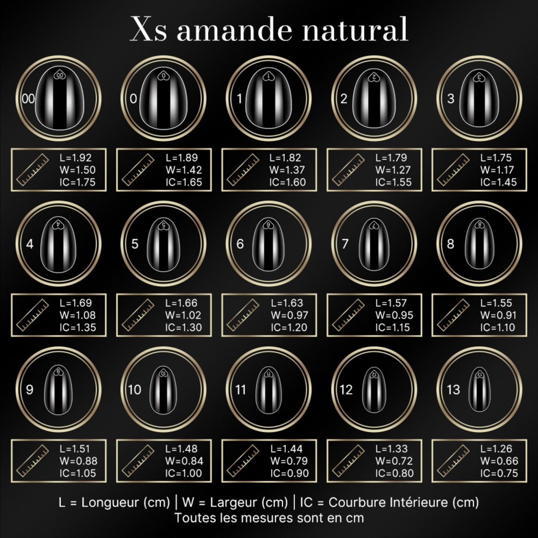 cap's nails XS amande natural - Capsules américaine - NAILS FRS