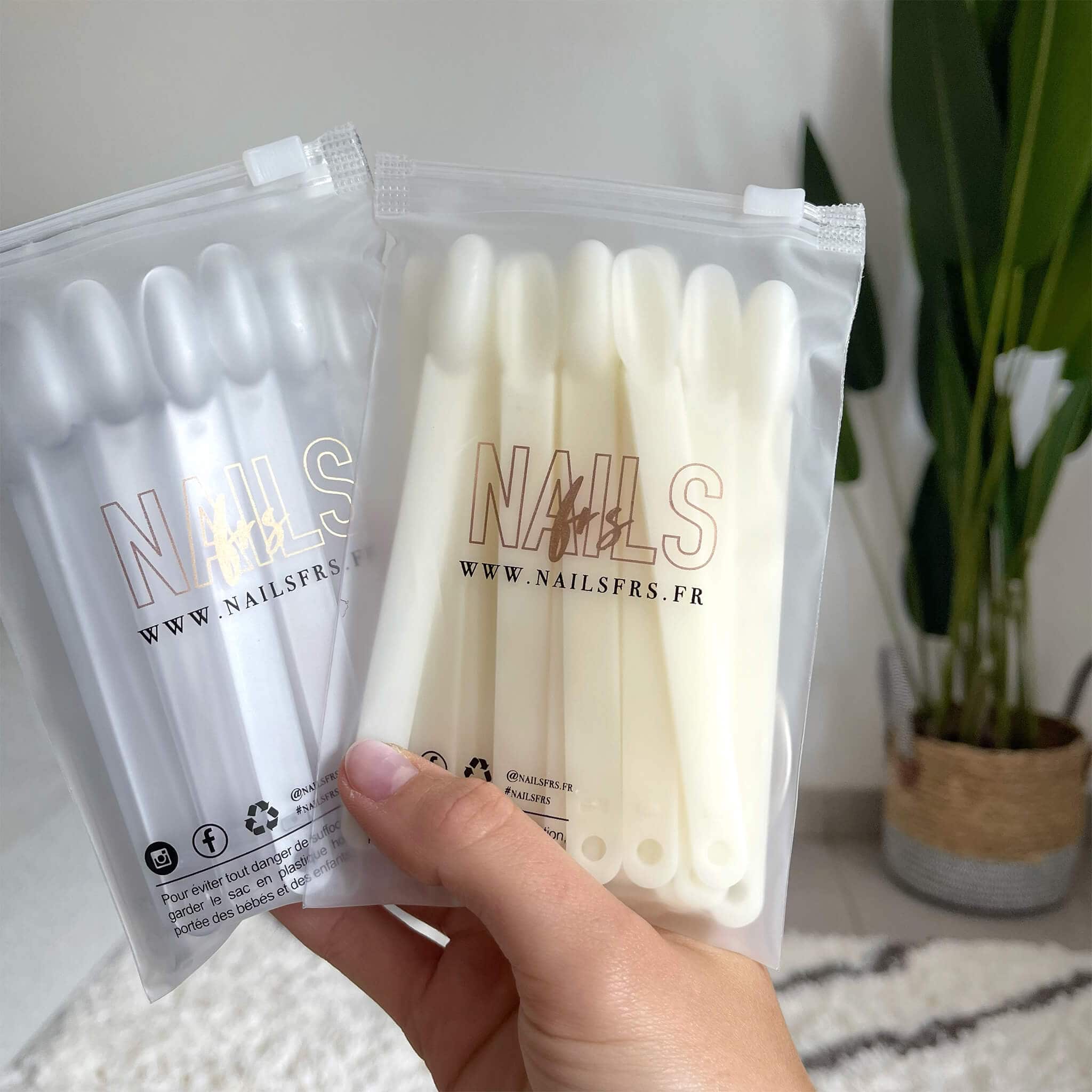 Nuancier Ovale CLEAR / NUDE  50 pcs - Nails frs